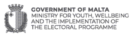 Government of Malta, Ministry for Youth, Wellbeing and the Implementation of the Electoral Programme